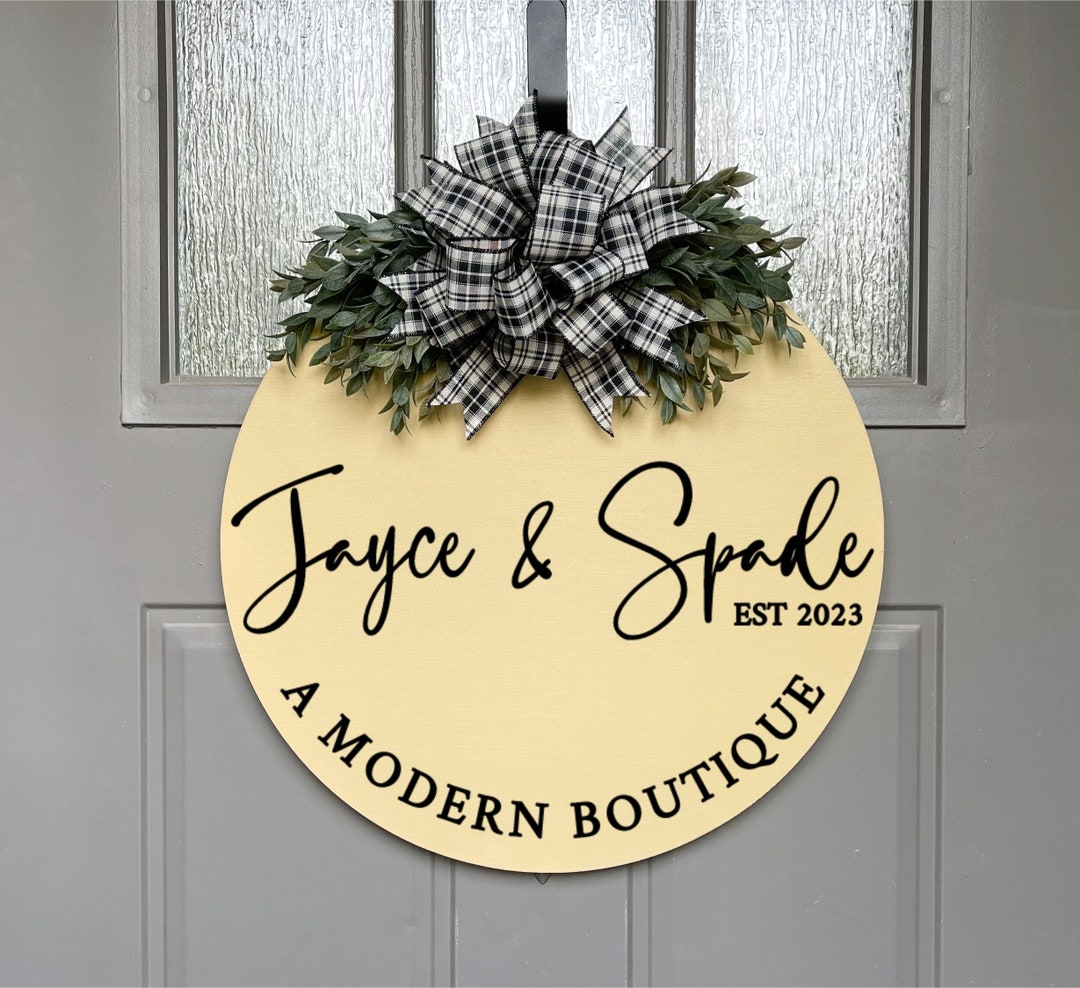 Custom Business Sign Personalized Boutique Sign Personalized Etsy