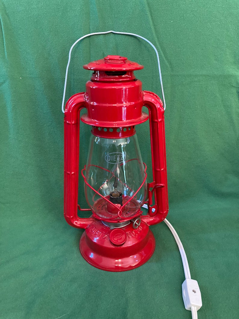 Kerosene Lantern Converted to Electric Lamp Etsy