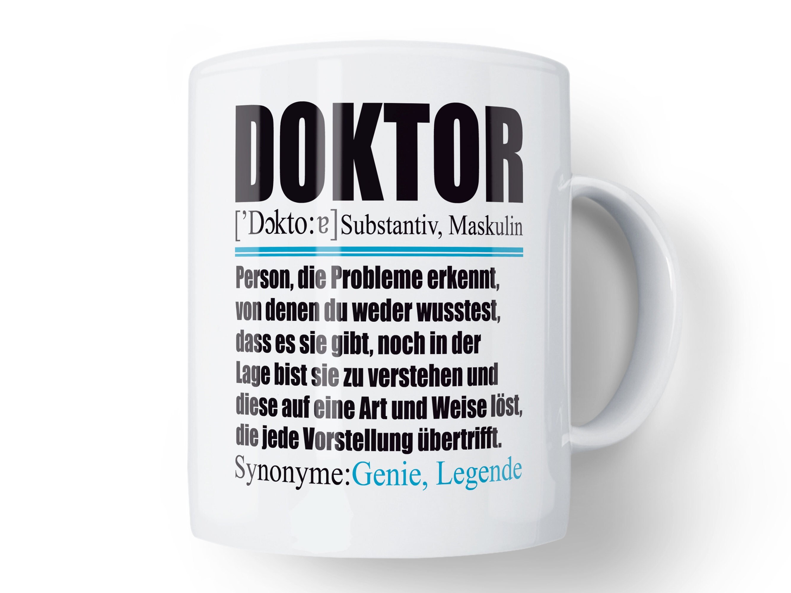 Lustige Tasse Doktor Doktor Geschenk Spruch Doktorand Etsy.de