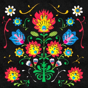 3D Wycinanki SVG: Polish Folk Art Shadowbox Template (Digital Download)