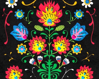 3D Wycinanki SVG: Polish Folk Art Shadowbox Template (Digital Download)