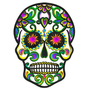 3D-Zuckerschädel mehrschichtige SVG-Datei, Mandala-Schädel SVG für Cricut, Blumenschädel CNC-Fräsdateien, Dia de los Muertos für Glowforge