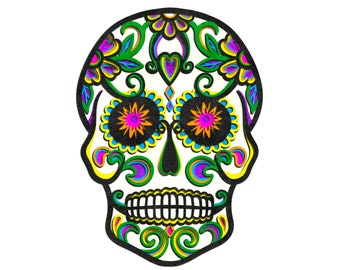 3D Sugar Skull SVG: Mandala Floral Layers, Cricut/Glowforge Files (Digital Download)