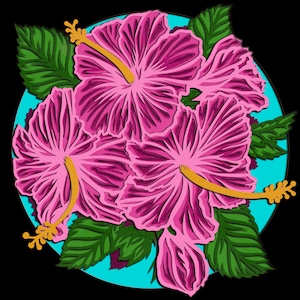 3D Exotic Hibiscus SVG layered shadowbox cut file for Cricut, Silhouette, laser cutters, and Glowforge. Tropical flower mandala template