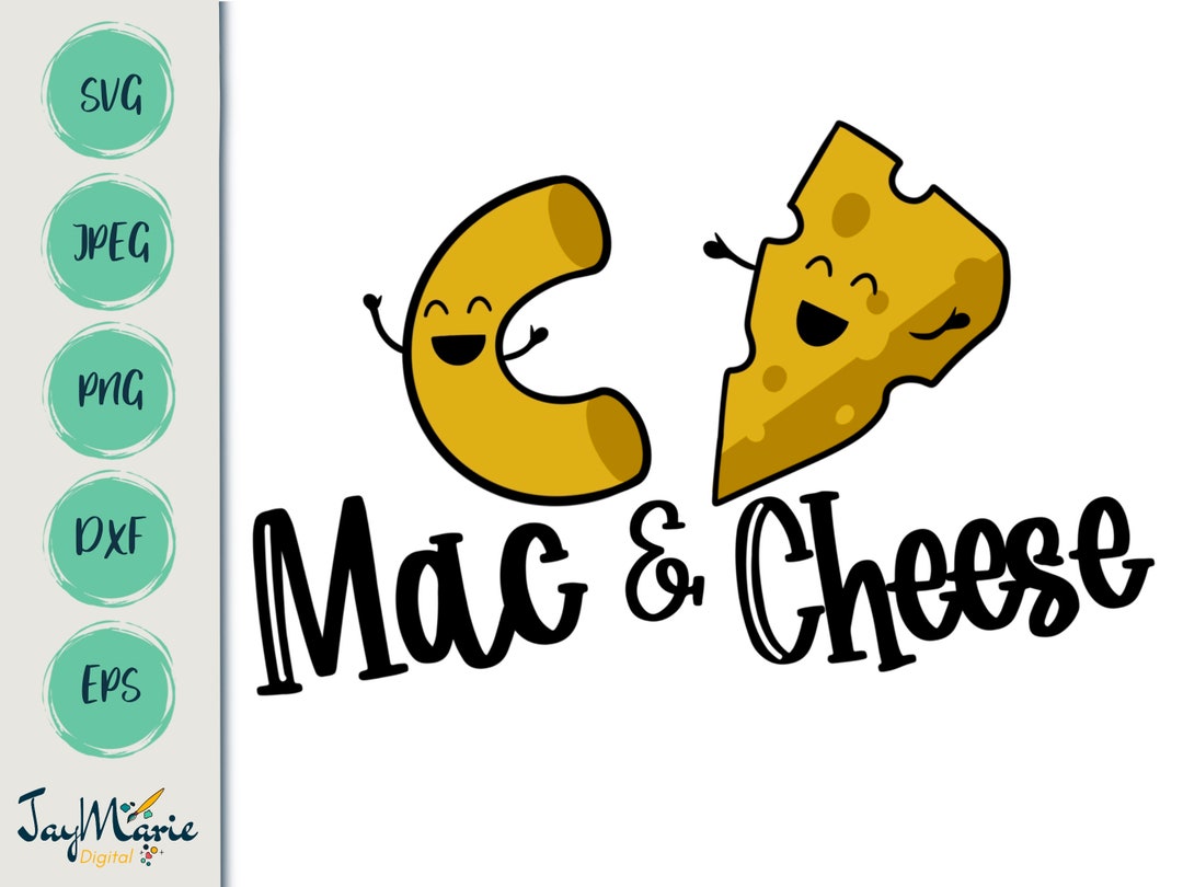 Mac and Cheese SVG Macaroni and Cheese Sublimation Design - Etsy