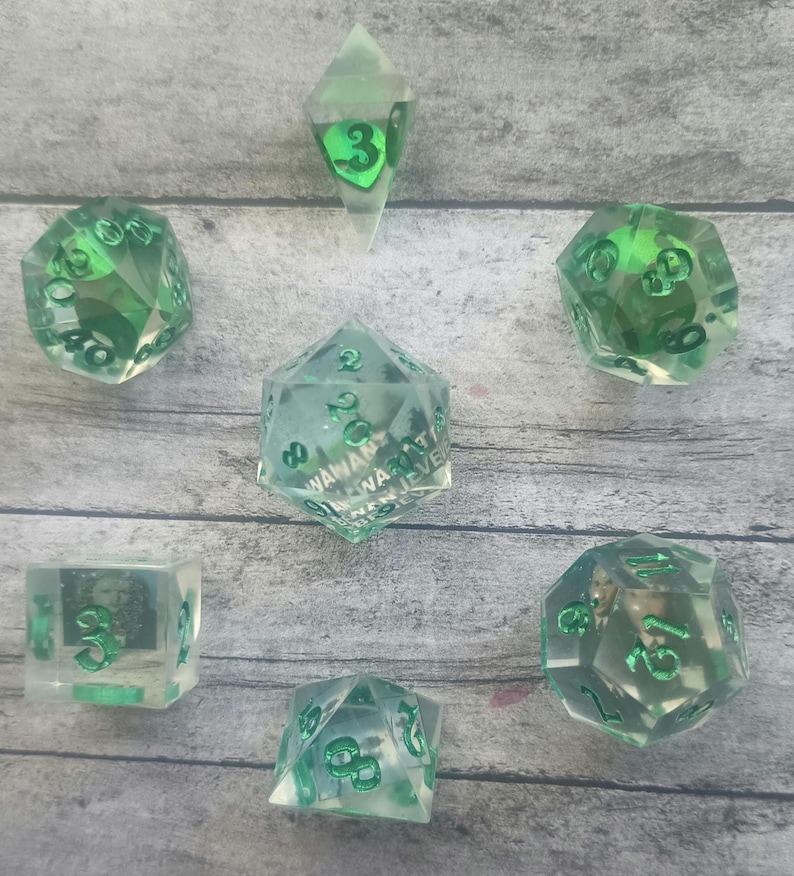 Set Polyhedral Alien Sci-fi X-files Galaxy UFO Dice - Etsy