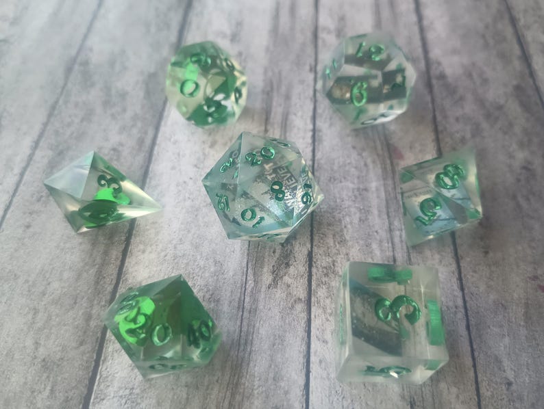 Set Polyhedral Alien Sci-fi X-files Galaxy UFO Dice - Etsy