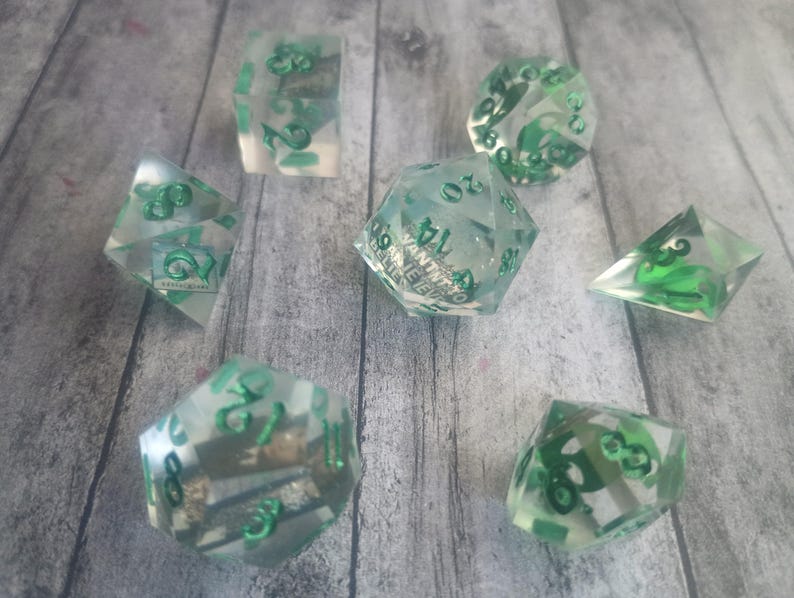 Set Polyhedral Alien Sci-fi X-files Galaxy UFO Dice - Etsy