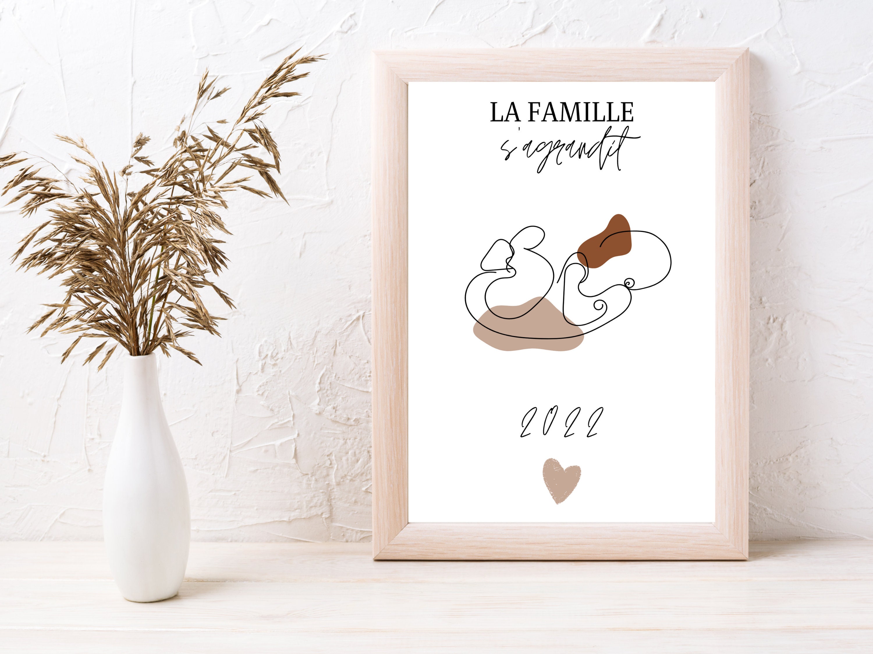 Affiche Annonce de Grossesse/Bébé Ligne Grossesse