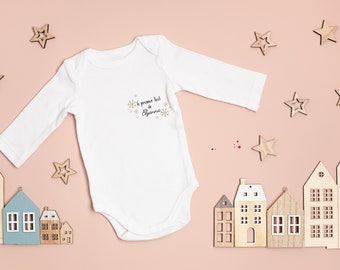 Personalized baby bodysuit "I can't, I'm stupid..."