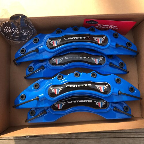 4pc Big Brake Caliper Covers for Chevrolet Camaro Blue / Chevy Etsy