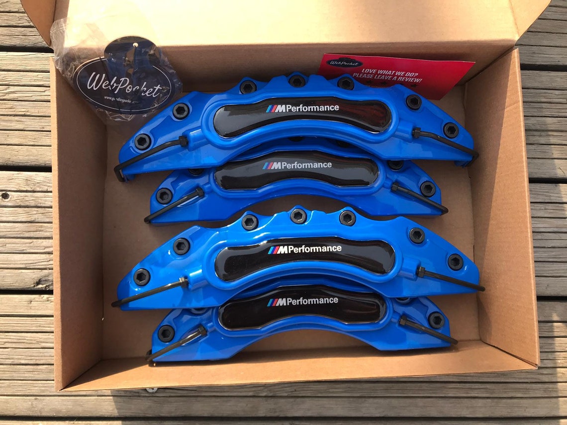 4pc Brake Caliper Covers for BMW Mperformance Blue / Bmw Etsy