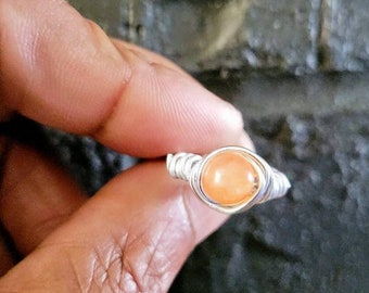Orange jade sale ring