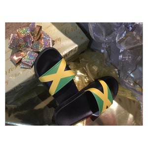 Jamaica flag slippers
