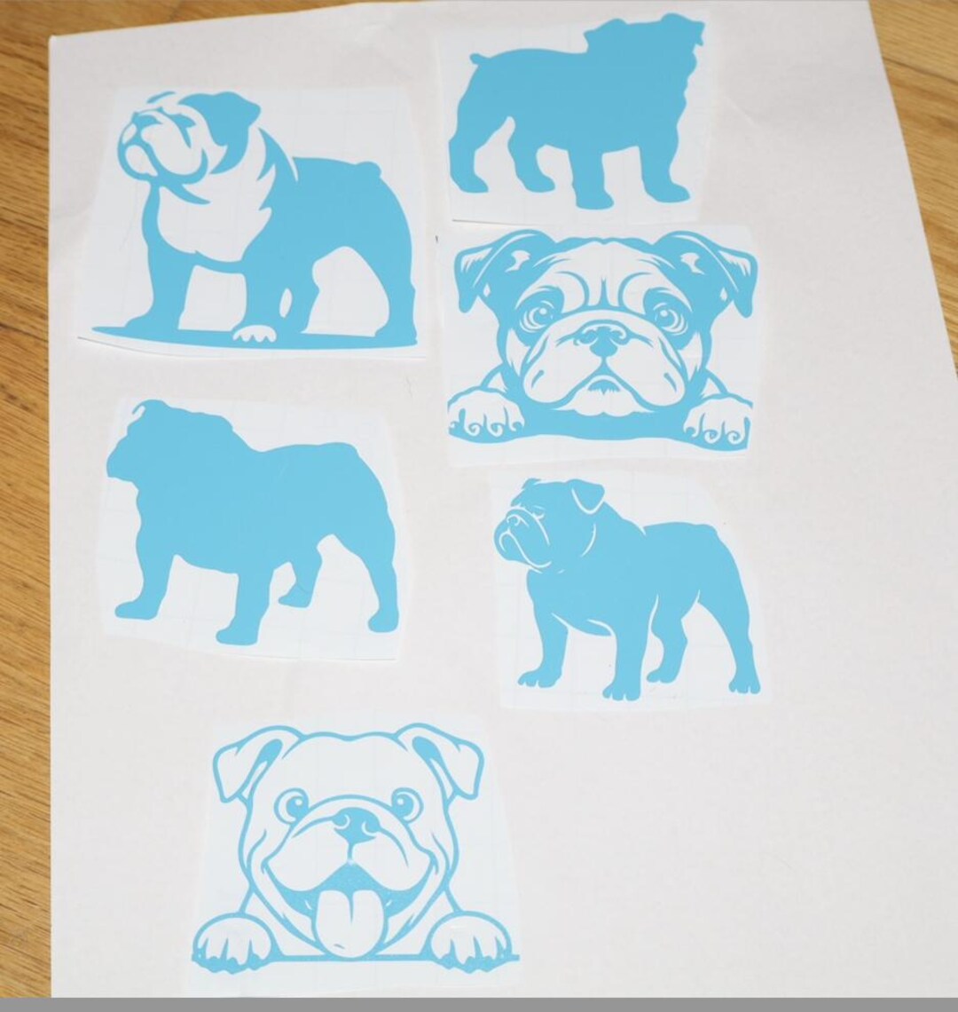 Bull Dog Sticker Pack - Etsy