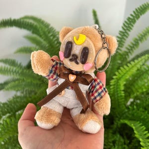 Schlüsselanhänger Kumpel! Ton gegenüber Plüschtier keychain Kunstpuppe Plüschschlüsselanhänger