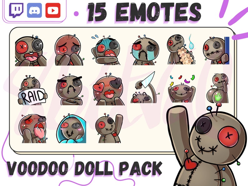 Phasmophobia voodoo doll emotes for streams