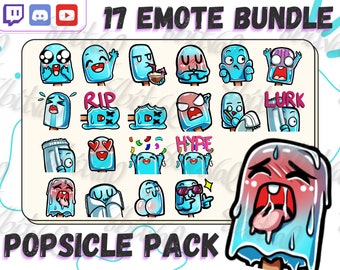 Popsicle Emotes, Twitch/Discord/YouTube, Summer Theme