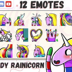 Lady Rainicorn for Twitch, Discord, YouTube. Adventure Time Lady Rainicorn Digital images for Stickers