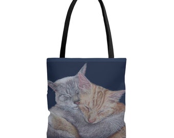 Cuddling Kitties Tote Bag