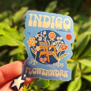 Indigo Sticker