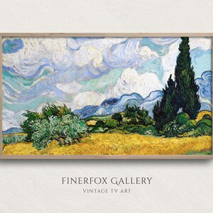 Samsung Frame TV Art | Van Gogh Wheat Fields Landscape Painting | Vintage Vincent Van Gogh Art | Instant Download