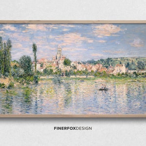 Samsung Frame TV Art | Vintage Summer French Coast Painting |  Vintage Samsung Art | Digital Download