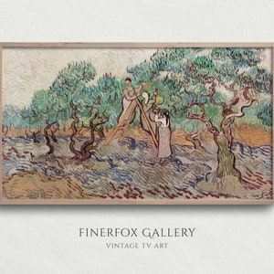 Samsung Frame TV Van Gogh Art | Women Picking Olives Vintage Painting by Van Gogh (1889) | 4K Digital Download | T184