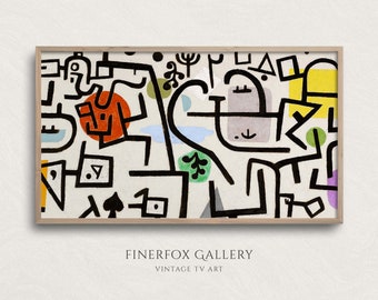 Samsung Frame TV Art | Modern Abstract Line Painting | Abstract Art | Digital Download