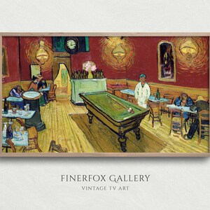 Samsung Frame TV Art | Van Gogh Nacht Cafe Vintage Ölgemälde | Berühmtes Gemälde | 4K Digitaler Download | T185