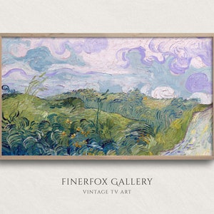 Samsung Frame TV Art | Van Gogh Green Meadows Landscape Painting | Vintage Vincent Van Gogh Art | Instant Download