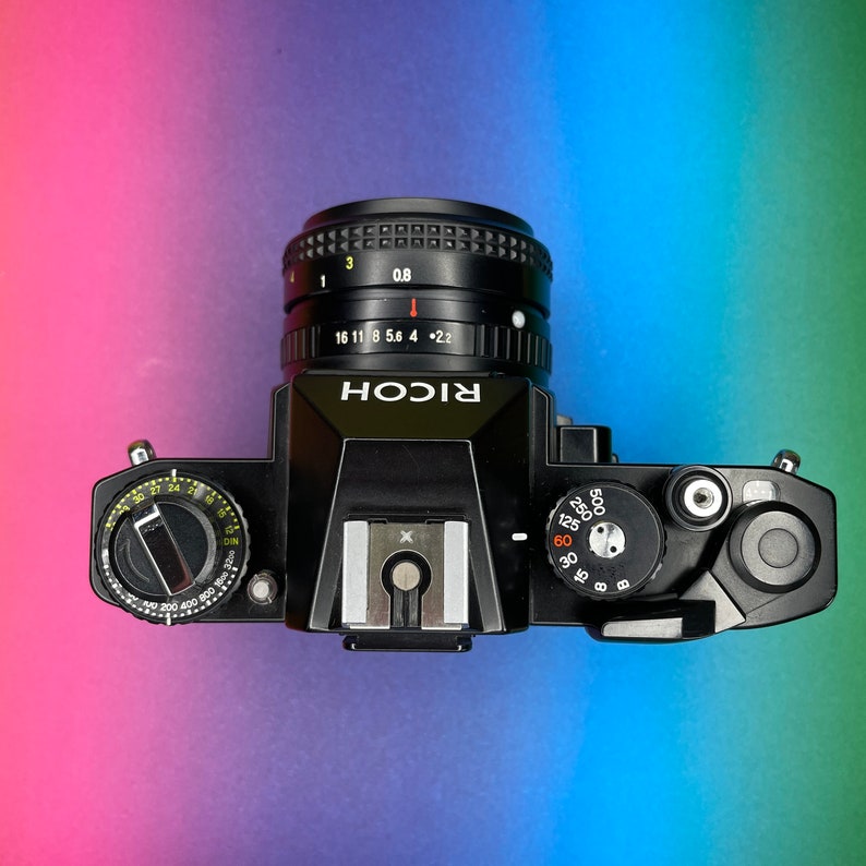 Ricoh KR5 35mm SLR Analog Film Camera With Rikonar 55mm F2.2 Prime