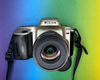 Nikon F50 Autofocus SLR 35mm Analog Film Camera + Nikkor AF D 35-80mm Lens