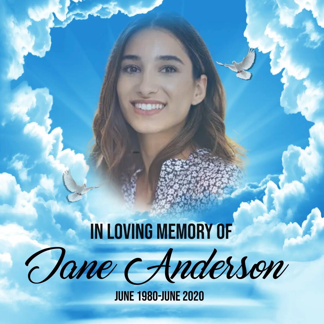 DIGITAL DOWNLOAD Personalized Custom in Memory Dove RIP - Etsy
