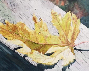 Watercolor Autumn Leaf