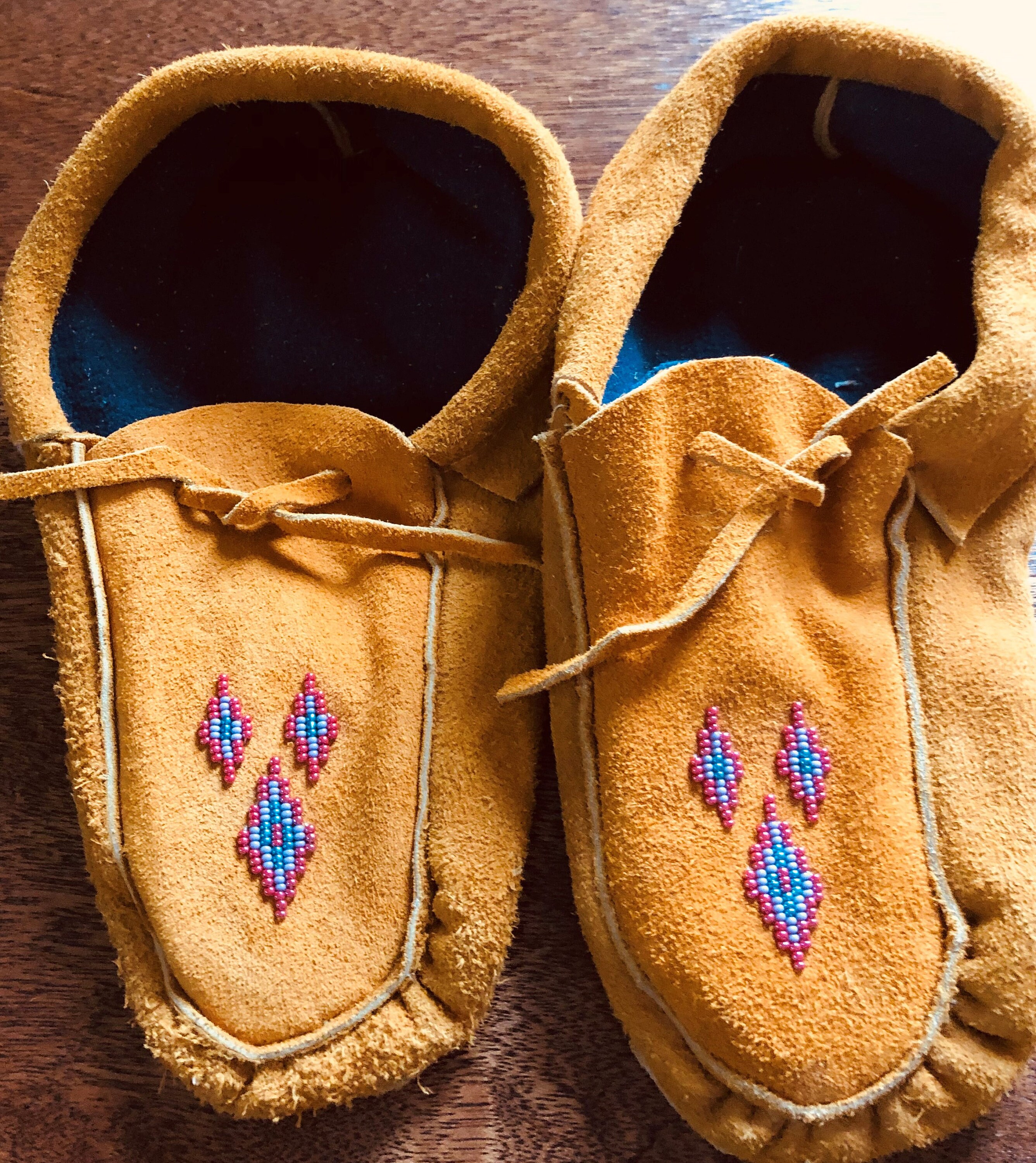 Double Soled Beaded Moccasins 