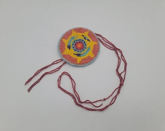Beaded Medallion Necklace