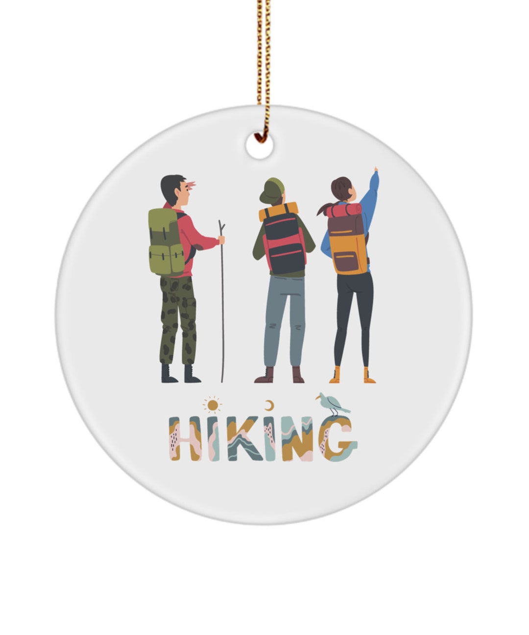 Melrose International Hiking Backpack Ornament (Set of 12) main image 0
