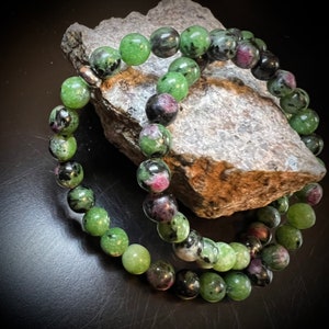 6mm Ruby Zoisite stretch bracelet