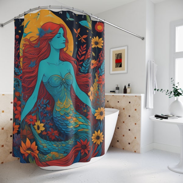 Underwater Scene Shower Curtain Etsy