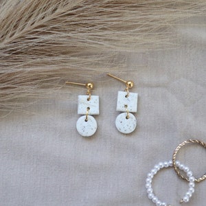 Clay earrings|Handmade clay earrings| clay earring dangle| dangle clay earrings| handmade polymer clay earrings| trendy handmade earrings