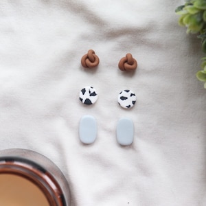 Clay earrings| stud clay earrings| handmade clay earrings|stud earrings| boho clay earrings| stud earrings| clay earring pack| clay earrings
