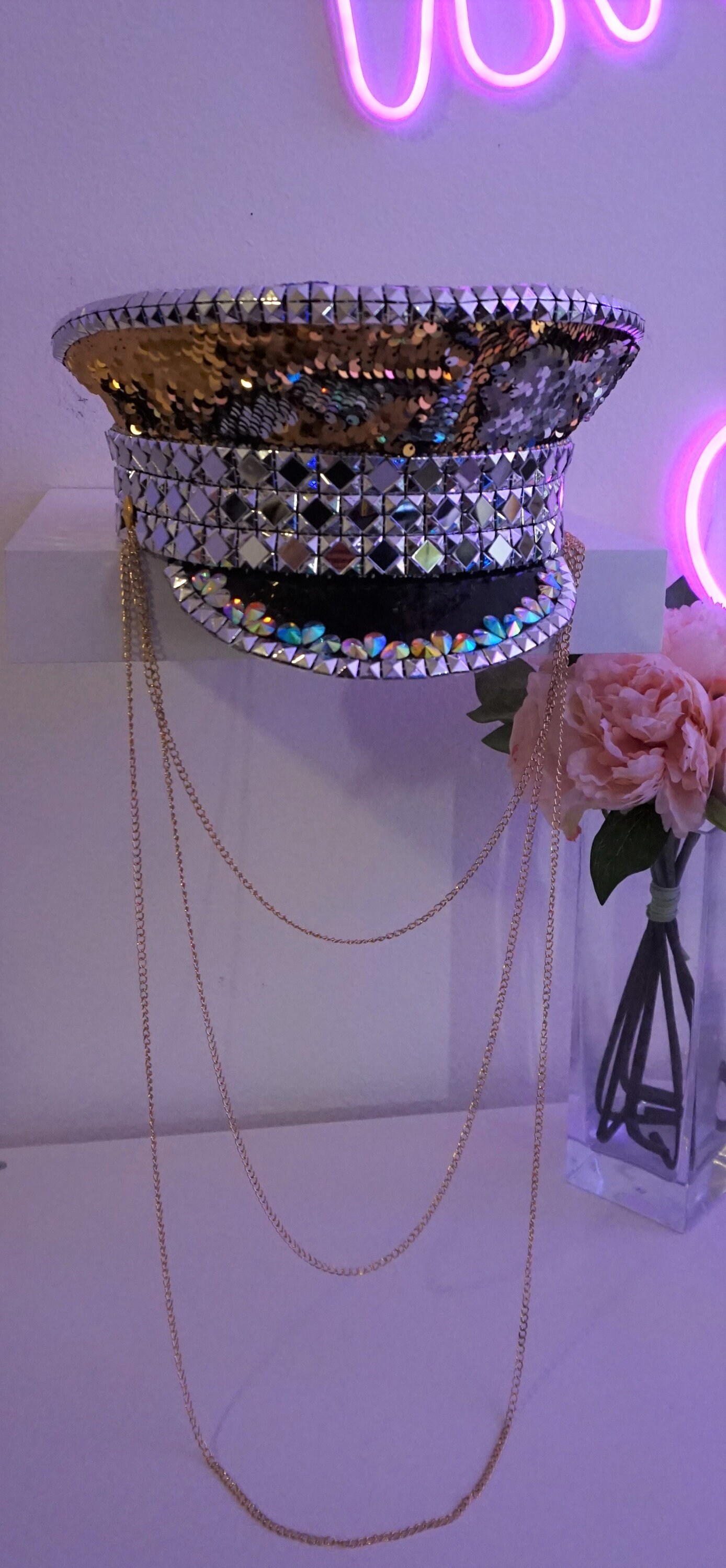 Custom Rave Hats Festival Hat // Captain Hat // Rave Hat // Party Hat // Burning Man Hat ...