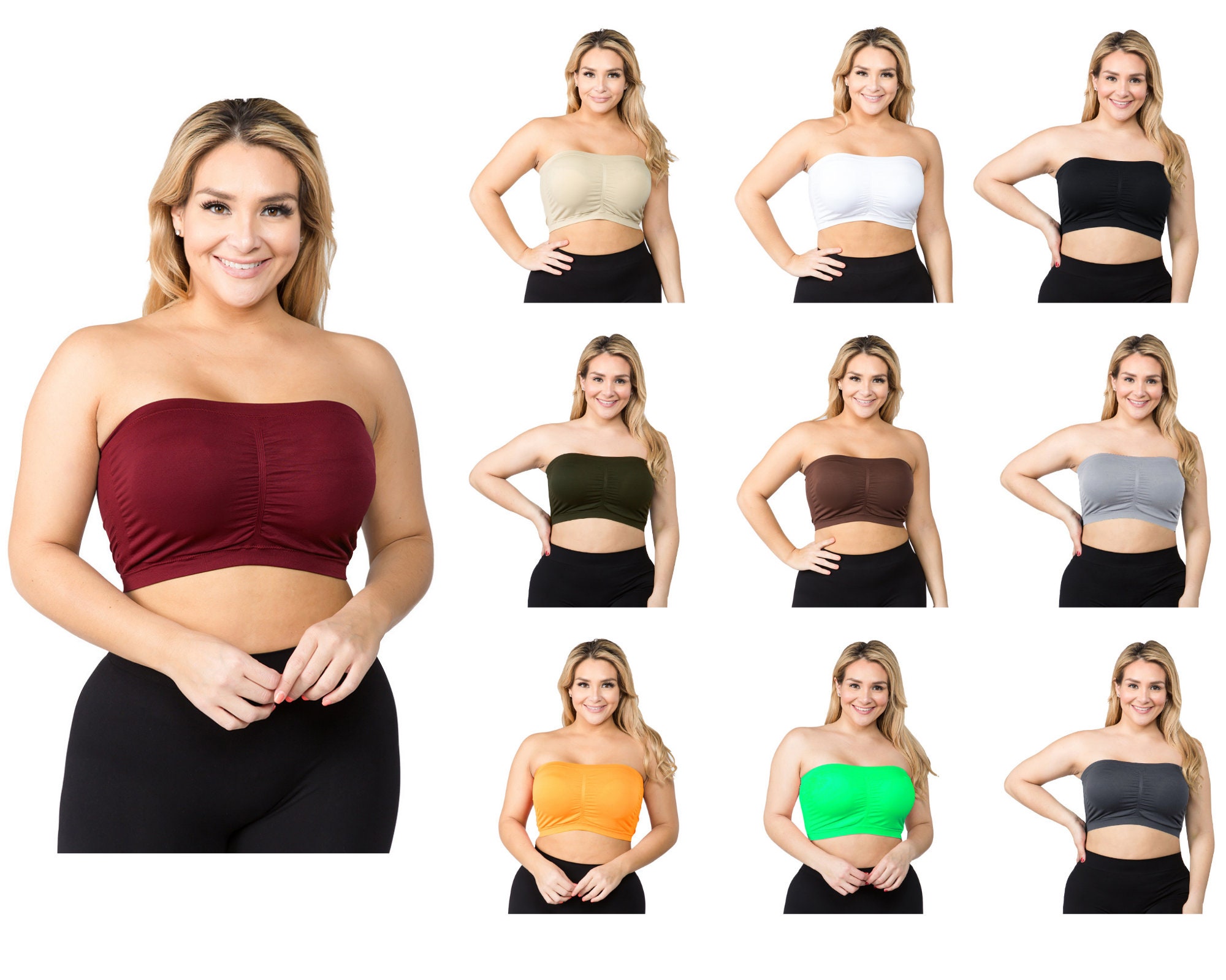 Plus Size Bandeau - Etsy