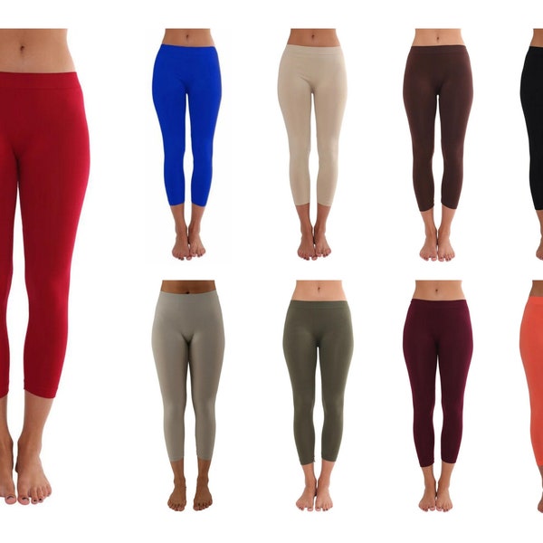 Seamless Capri Leggings Etsy