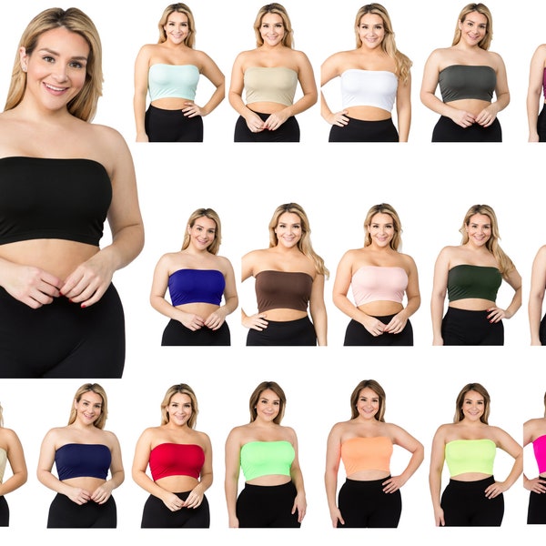 Seamless Solid Plain Layering Tube Top (Regular and Plus Size)