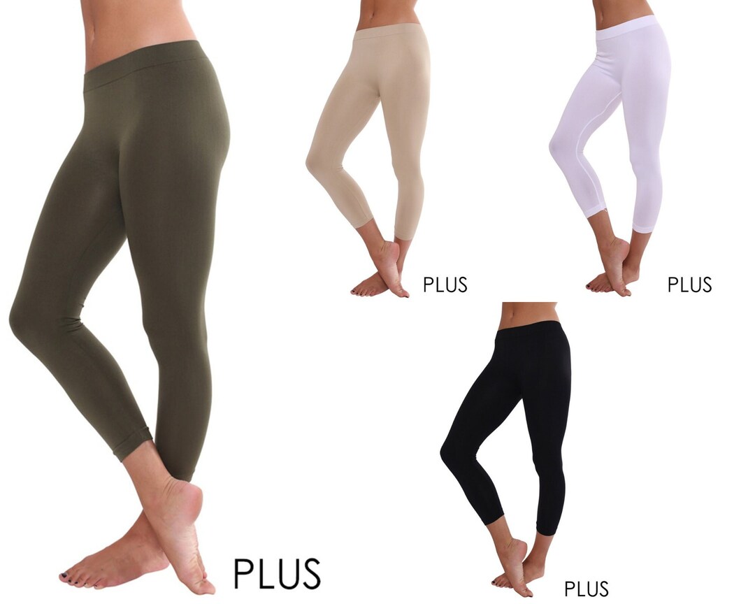 Women's Capri Plus Size Leggings Etsy