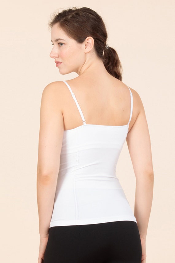 Padded Camisole Fit Top With Adjustable Straps. 