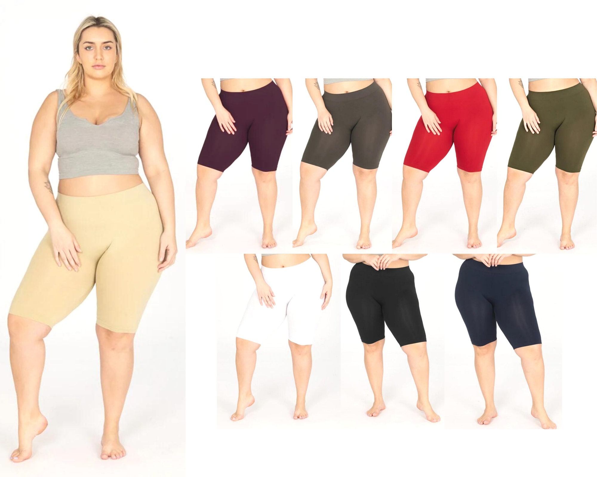 Plus size knit outlet bermuda shorts