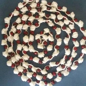 Gehäkelte Popcorn und cranberry Girlande MUSTER